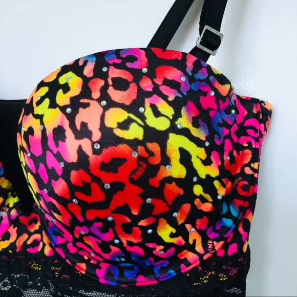 ⭐️Like New⭐️Victoria’s Secret PINK Leopard Bustier - Picture 2 of 5